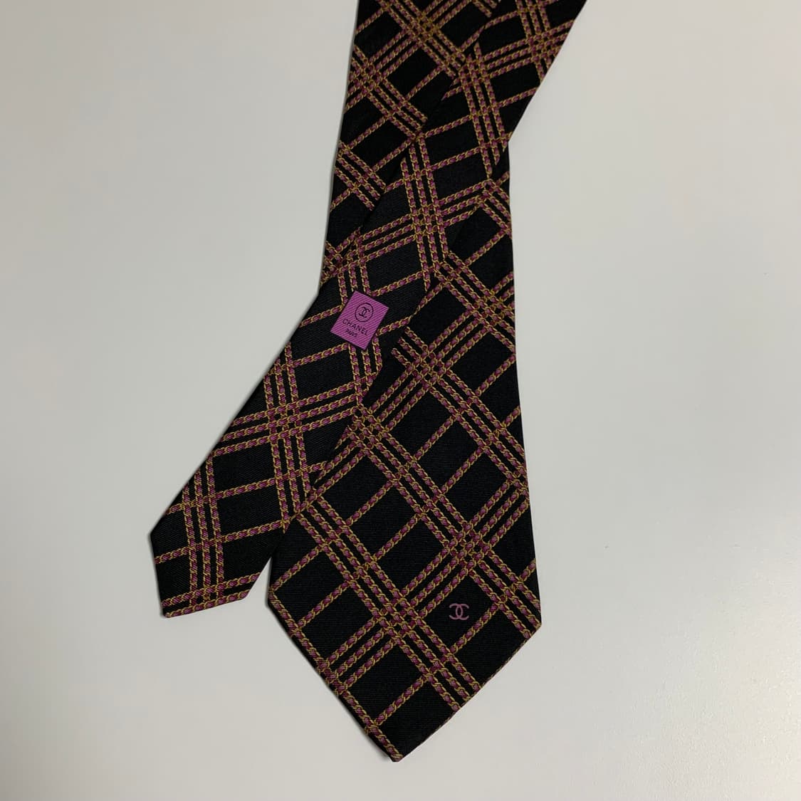 샤넬(CHANEL) 블랙 명품 이태리 100실크 명품넥타이 최상급 상품이미지3