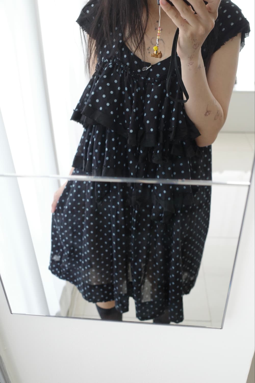 Blue dot frill dress 상품이미지8