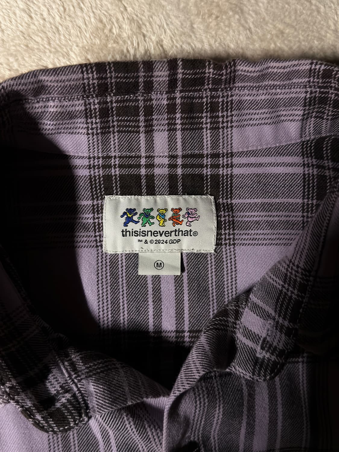 [M]GD Lightning Bear Plaid Shirt   상품이미지3