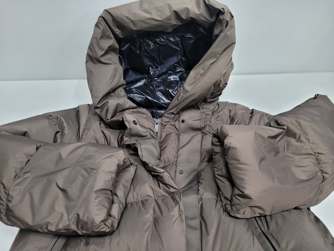 유니클로 질샌드 +J 오브사이즈 다운 파카 / 여 S 브라운
 상품이미지4