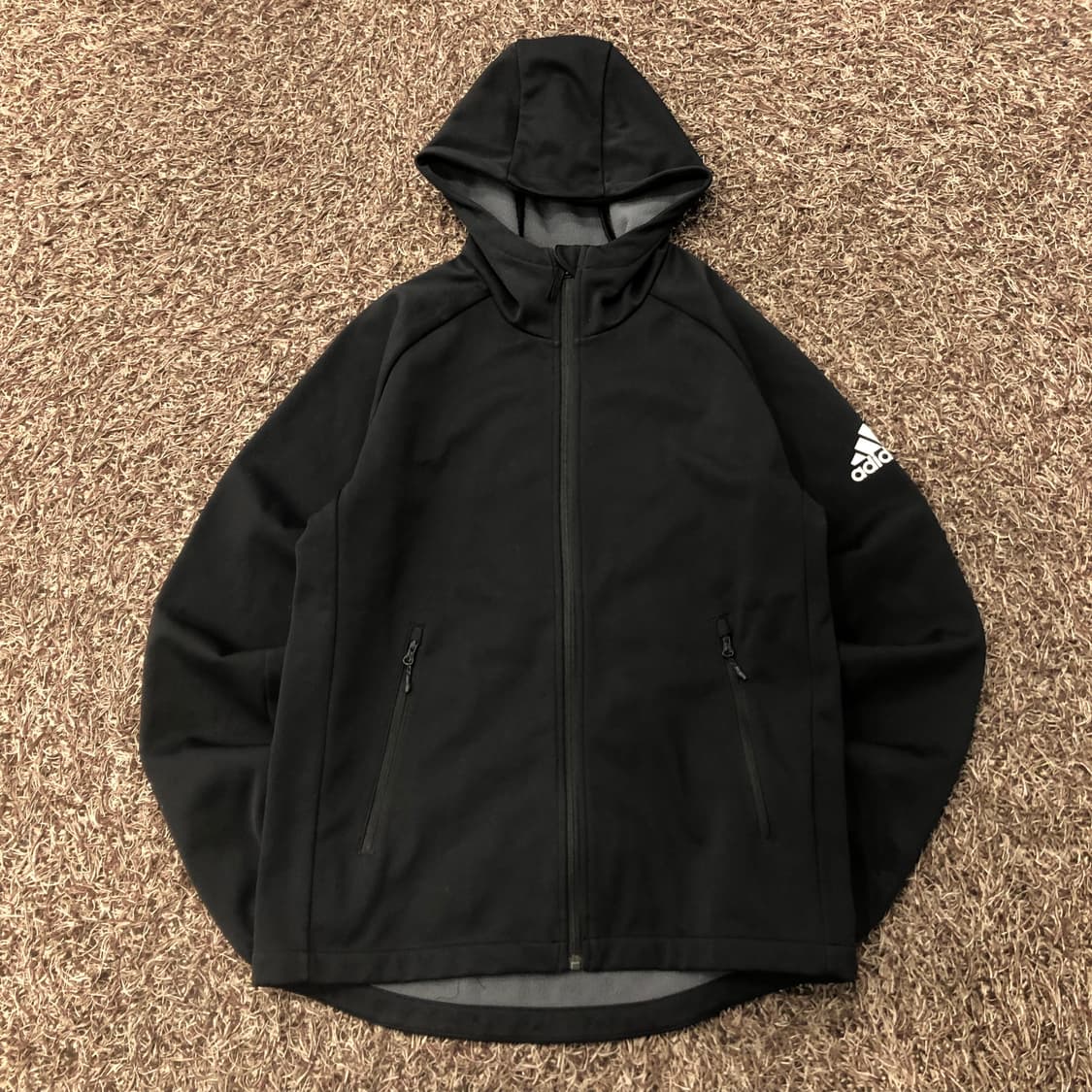 L 아디다스 신형 소프트쉘 후드집업 자켓 상품이미지1