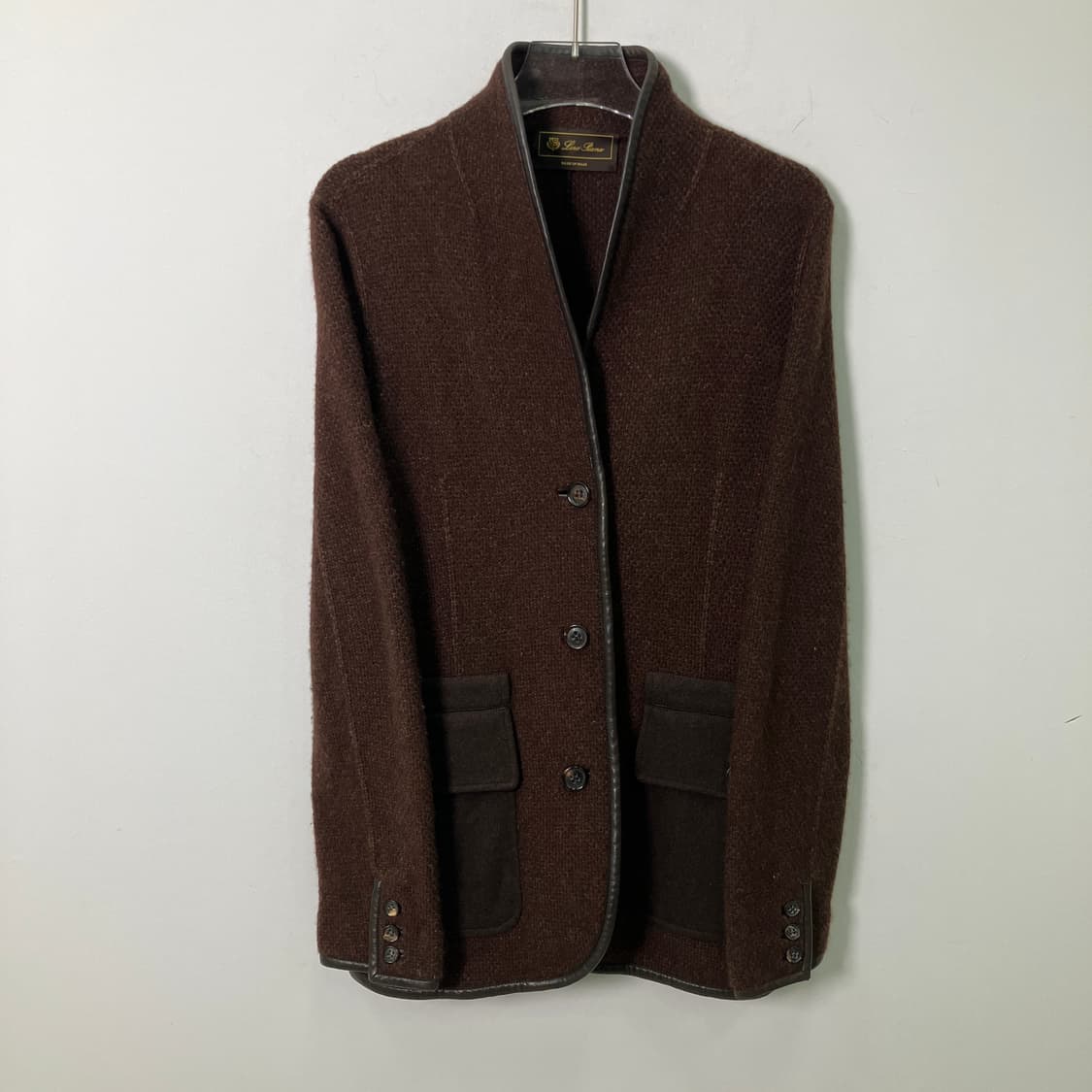 로로피아나 브라운 캐시미어 자켓  상품이미지1