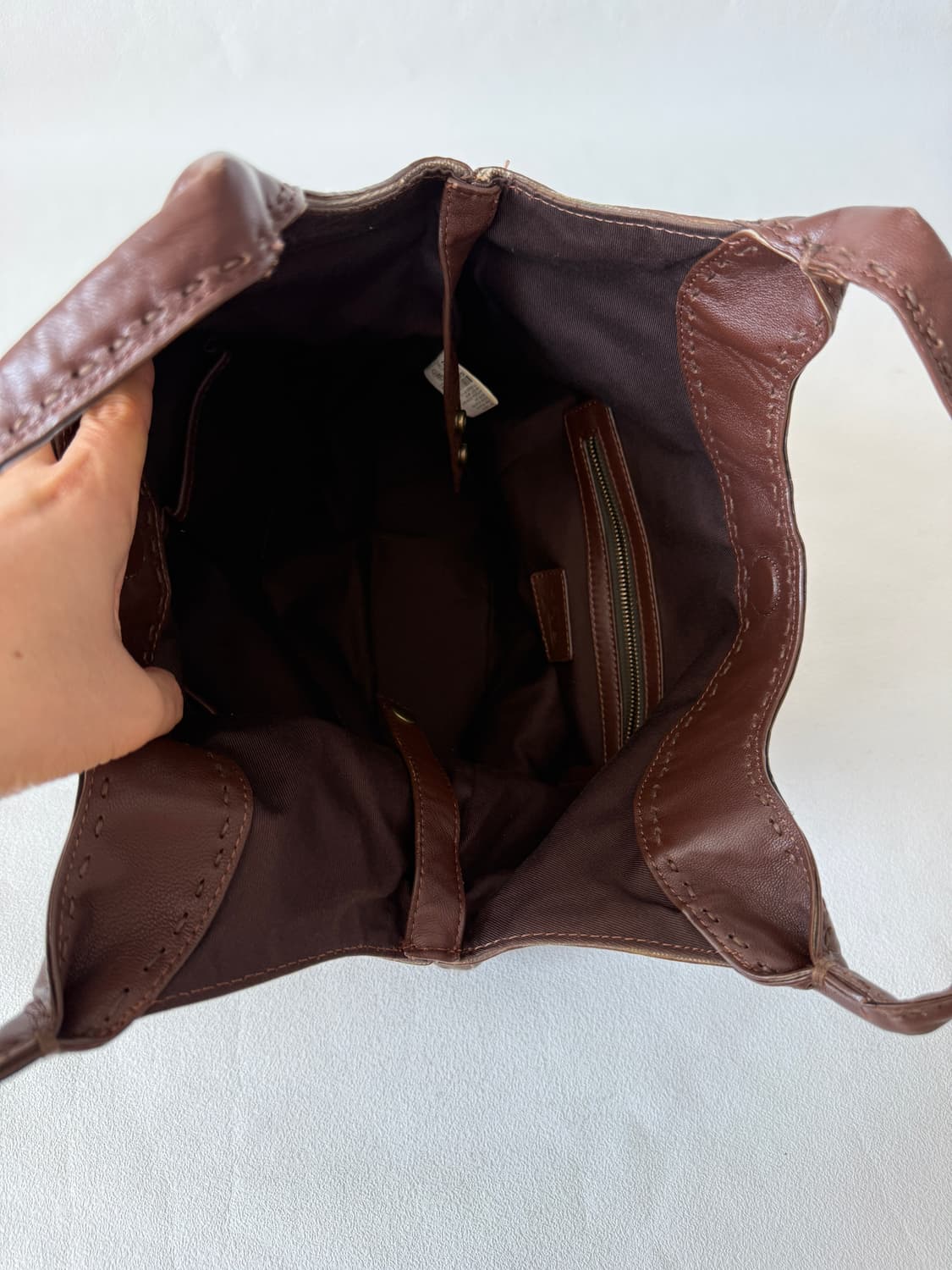 이새(isae) 코튼&레더 숄더백(큰 사이즈) 상품이미지8