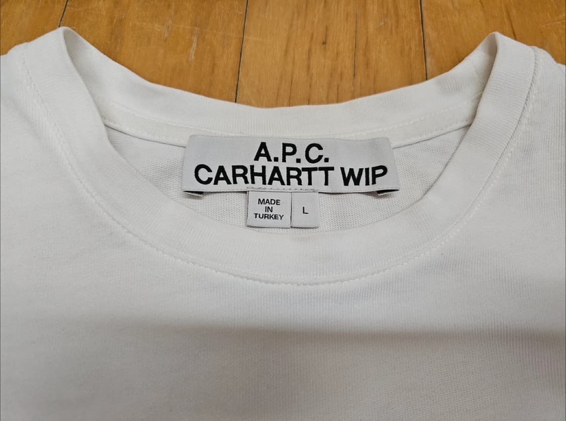 칼페쎄 칼하트 APC 아페쎄 반팔 티셔츠 흰티 상품이미지3