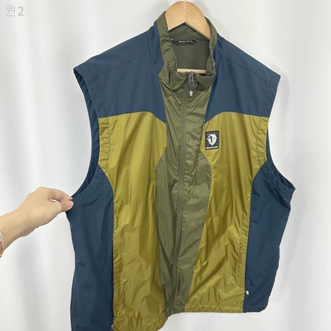 블랙야크 남자 아웃도어 조끼 짧은기모 빅사이즈 120 상품이미지4