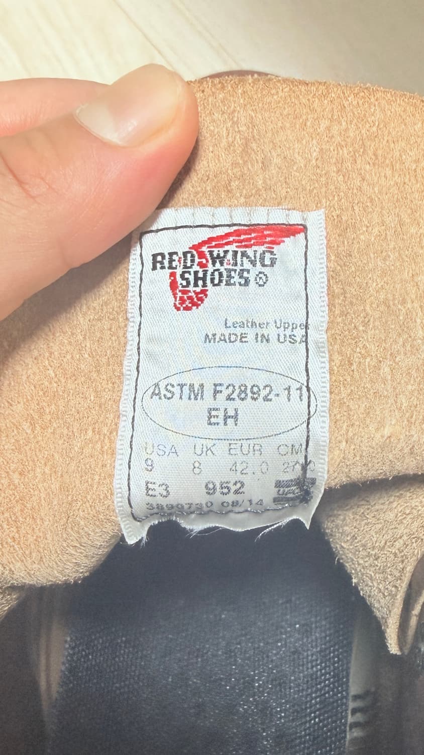 OG USA Made 레드윙 952 부츠  오스틴 버틀러 270 EEE 상품이미지6