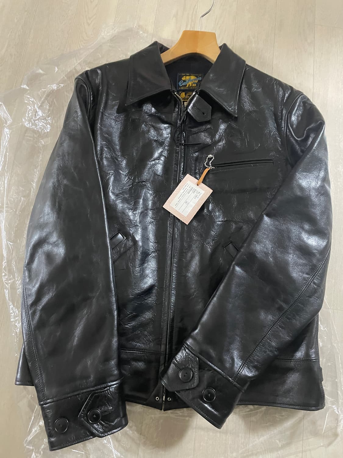 레이보우 컨트리 허큘리스 레더 자켓 블랙 새상품 42 사이즈 상품이미지1