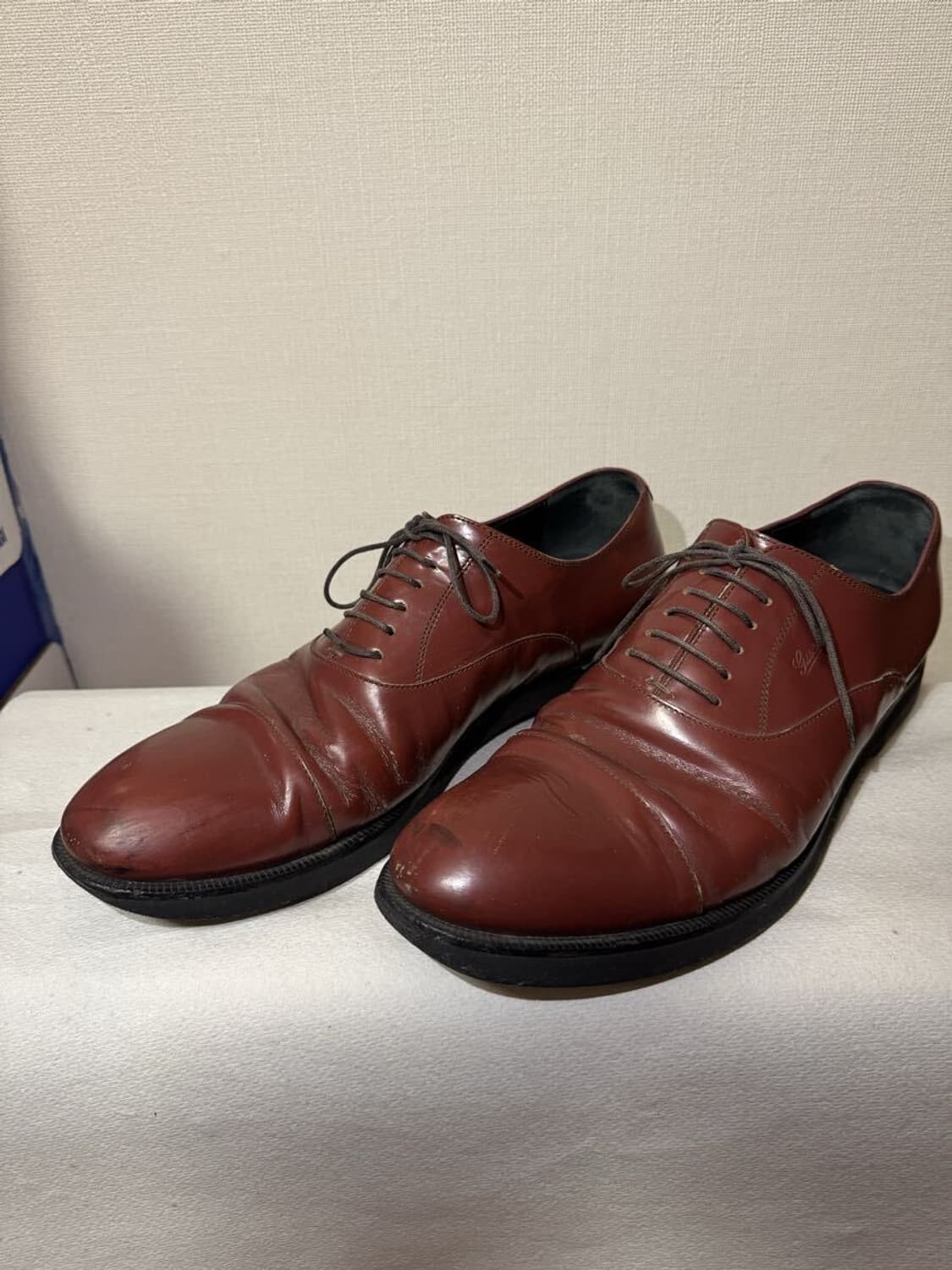 구찌 버건디 레더 슈즈 상품이미지1