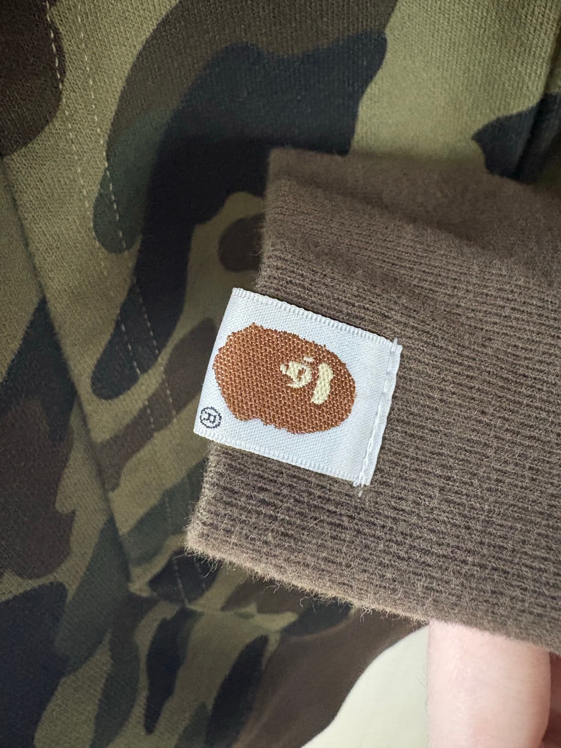 베이프 퍼스트 카모 크레이지 컬리지 풀 집업 후드 상품이미지5