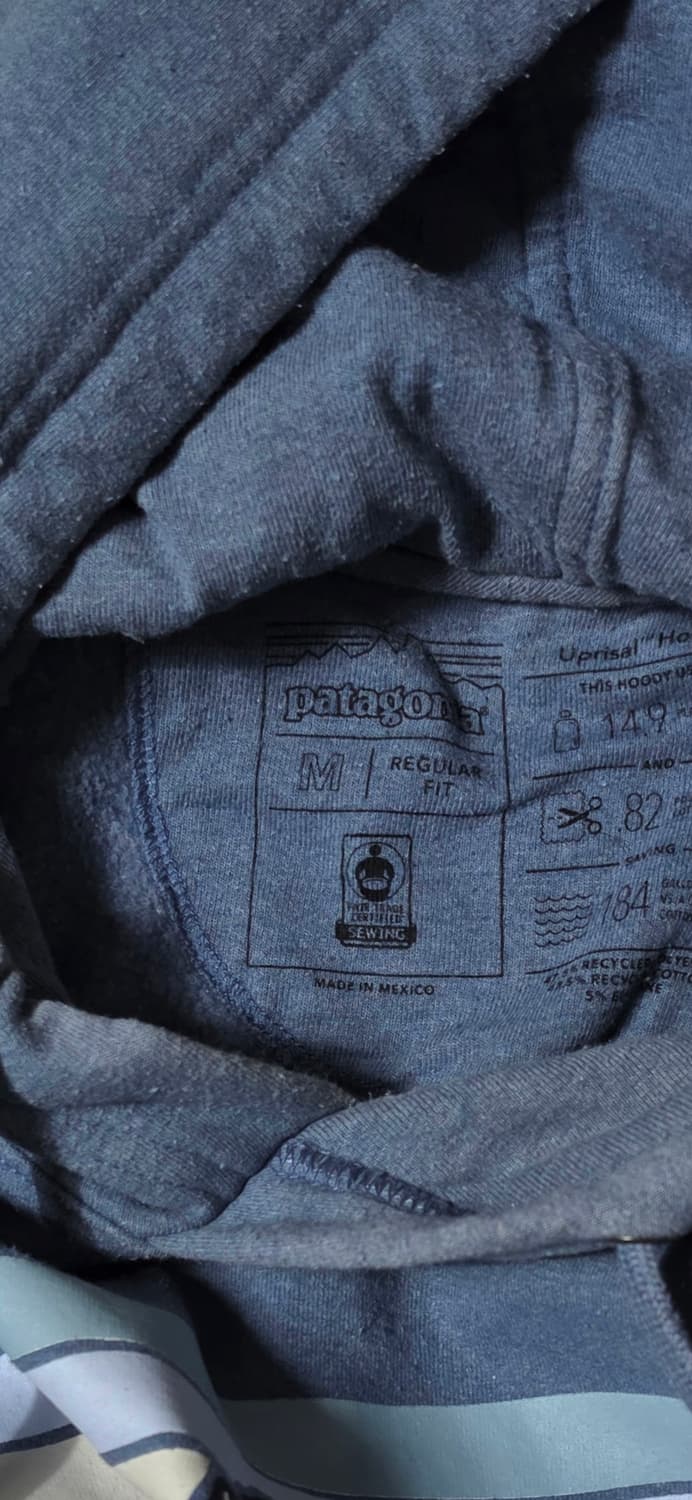 파타고니아 후드티 블루 M 상품이미지3