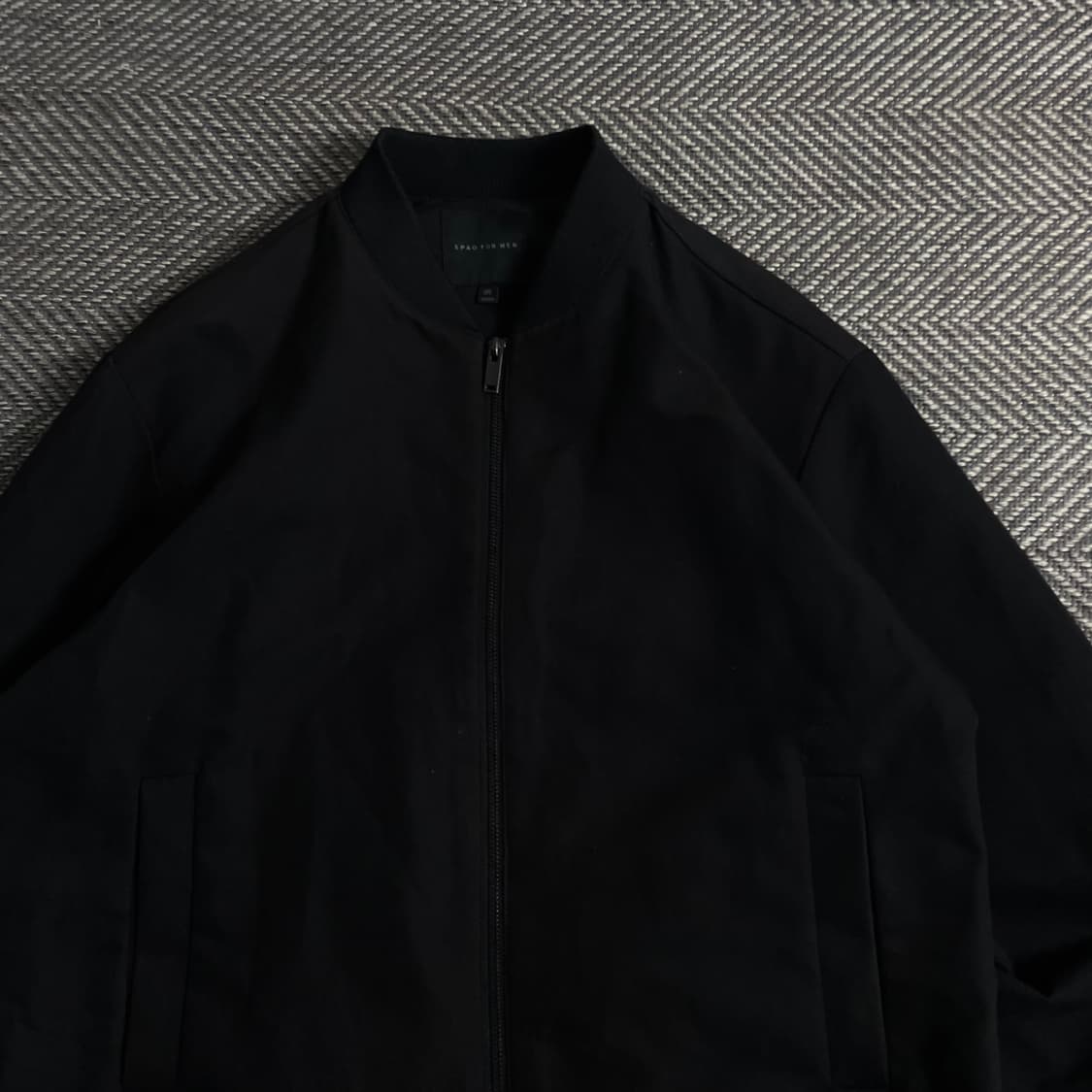 스파오 미니멀 모던 블루종 투웨이 집업 자켓y 3943 상품이미지5