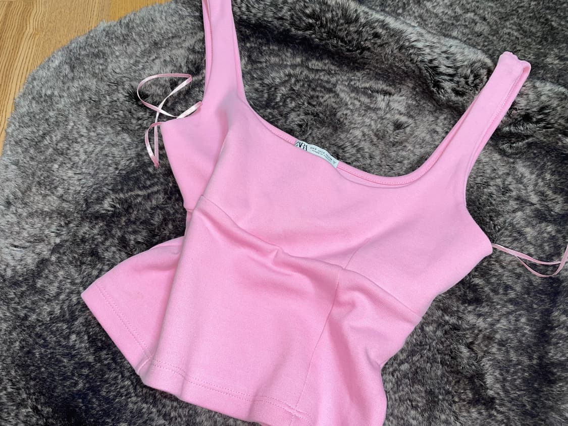 ZARA crop sleeveless pk 상품이미지1