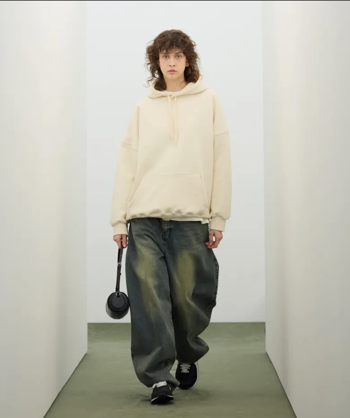 스탠다드에러87-STAN047 벌룬핏 워싱 와이드 데님팬츠 빈티지 옐로우 상품이미지1