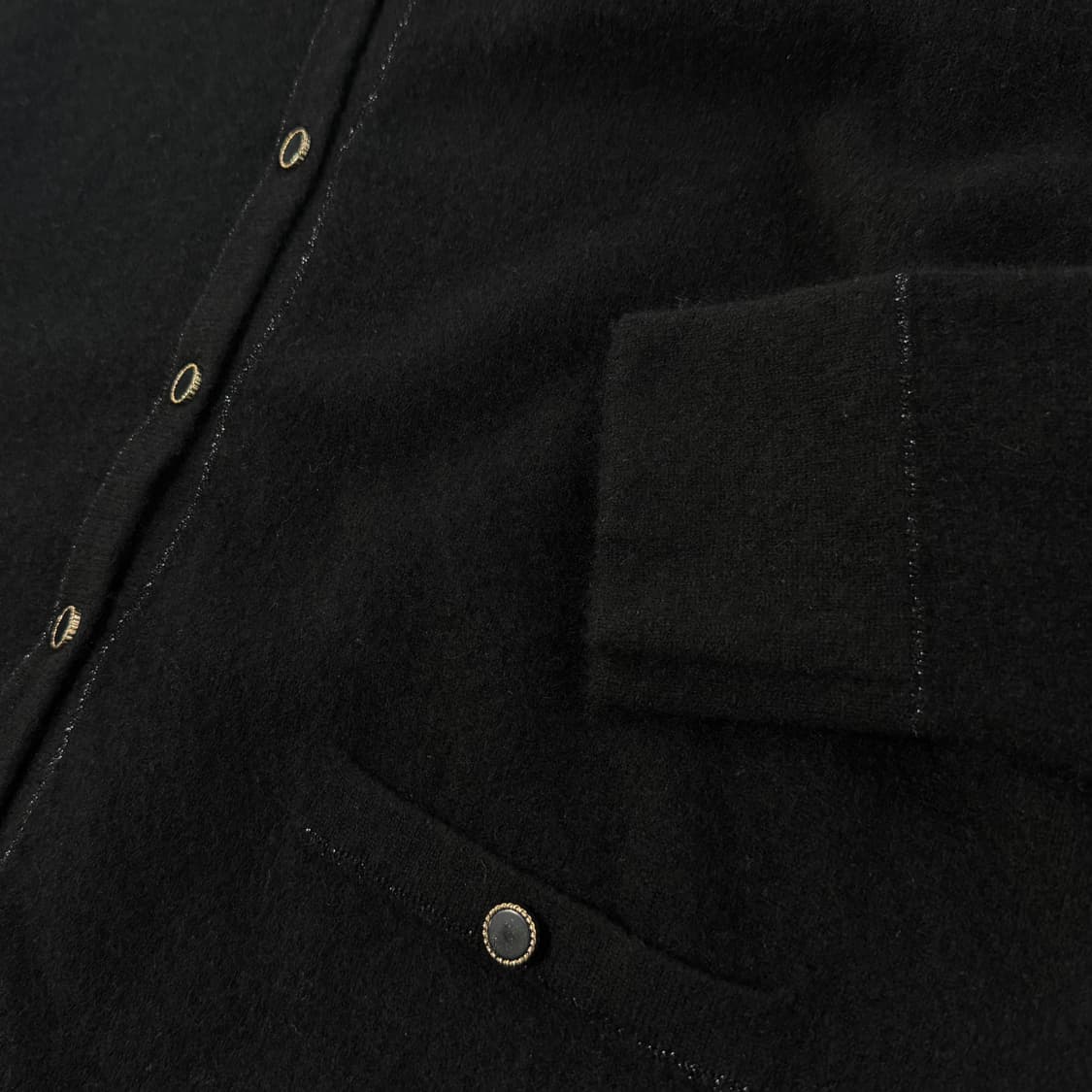 고비 글리터 라인 캐시미어 니트 가디건 상품이미지3