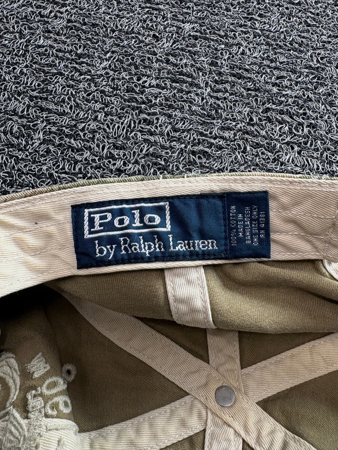 폴로 랄프로렌 자수로고 빈티지 카모플라쥬 볼캡 4185 상품이미지7