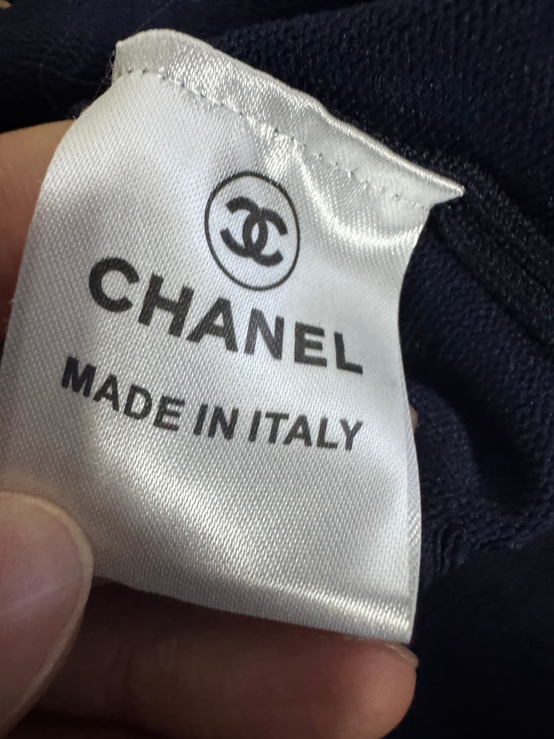 여성 샤넬 빈티지 리메이크 커스텀 골드 가디건 S 네이비 상품이미지4