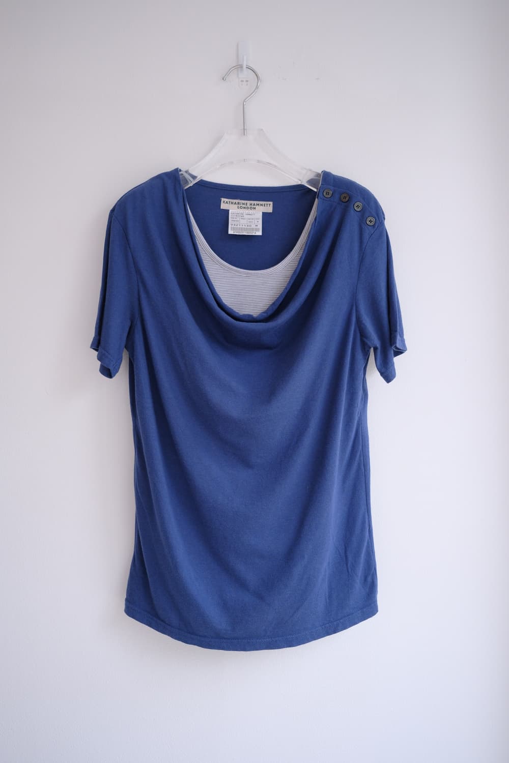 Drape layered button top  상품이미지4