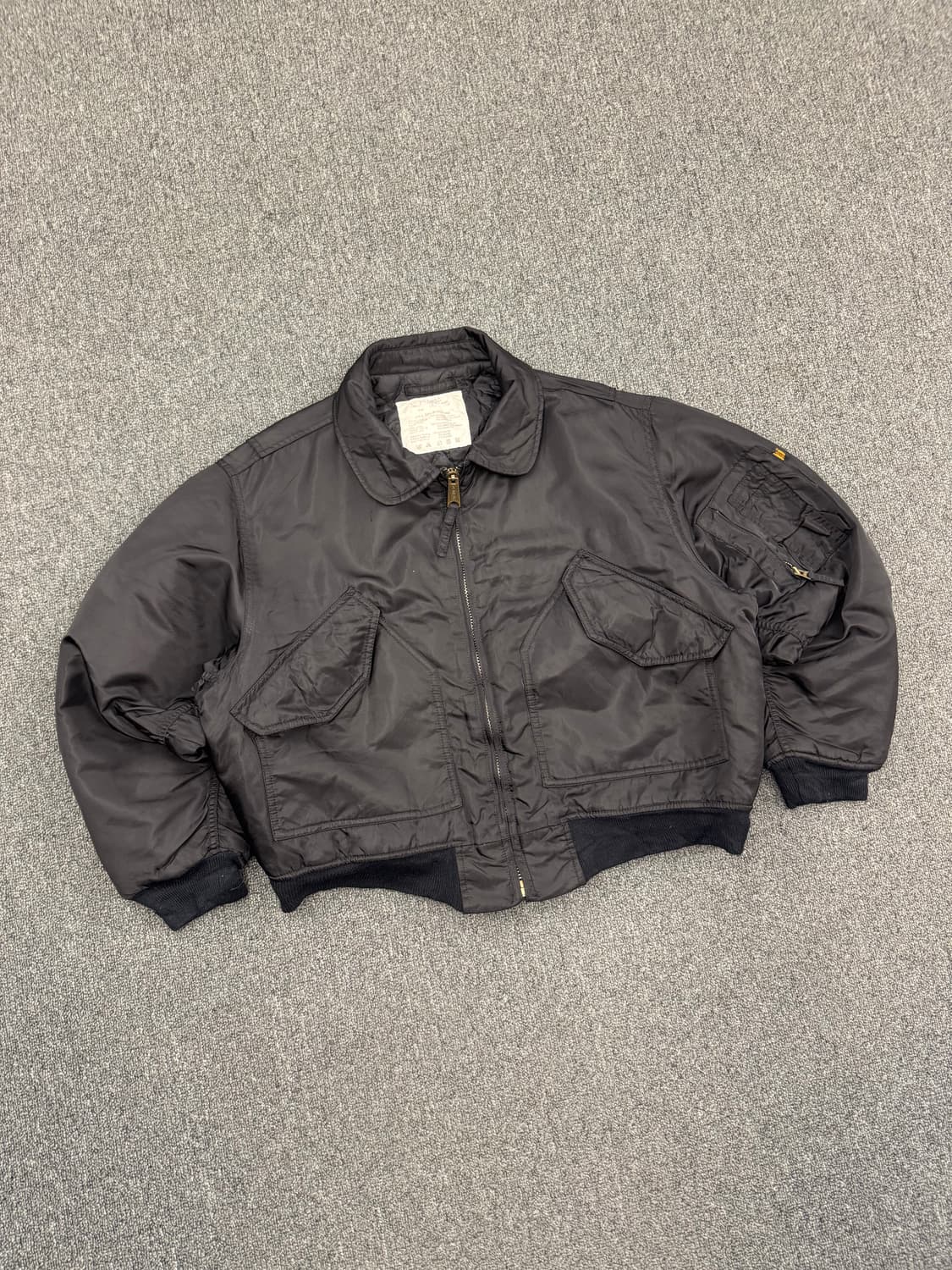 S)USA BUSTER 빈티지 CWU-36 블랙 플라이트 자켓 항공점퍼 상품이미지2