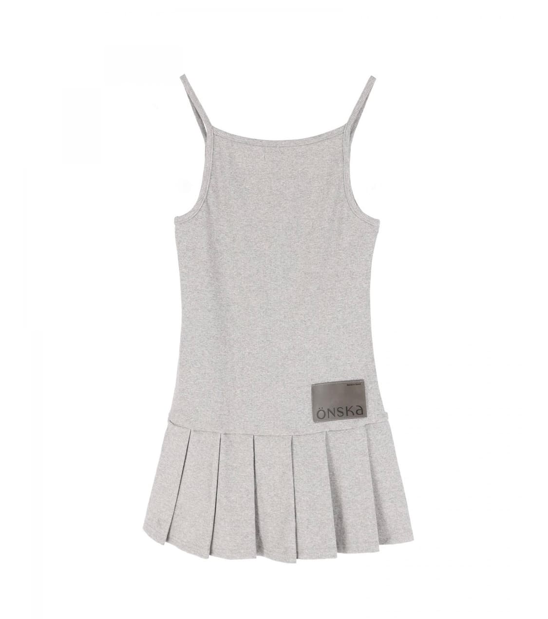 온스카 PLEATS MINI ONE-PIECE (GREY) 상품이미지2