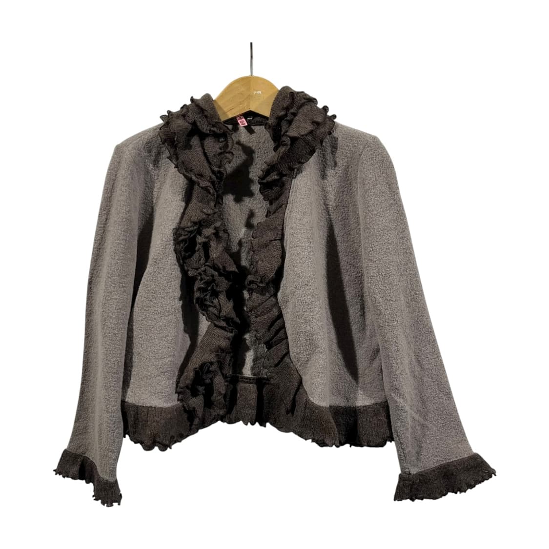 [JPN] 빈티지 프릴 울 볼레로 가디건 상품이미지1