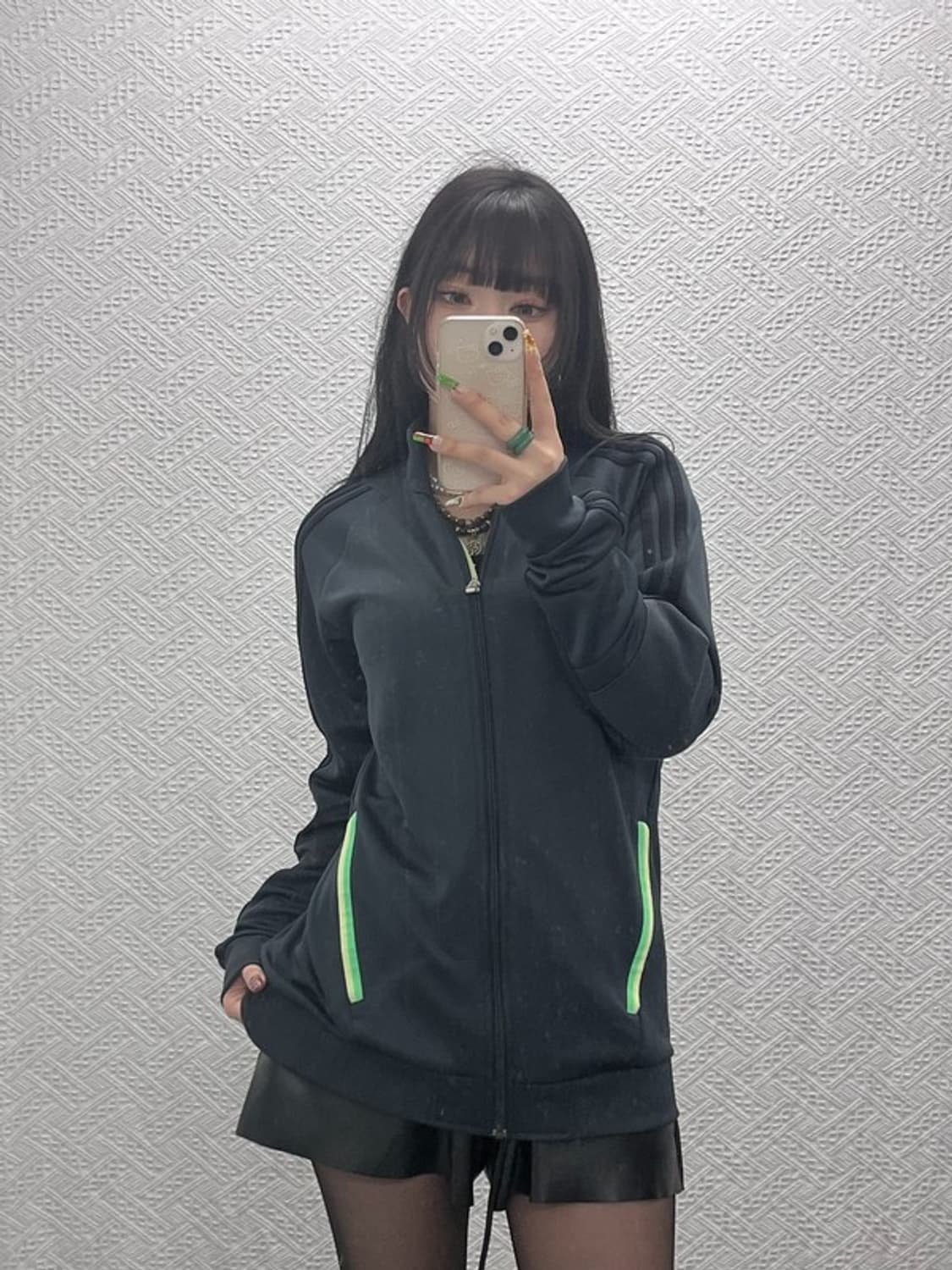 아디다스 00's 레트로 네온그린 져지 집업 105 C09518 상품이미지1