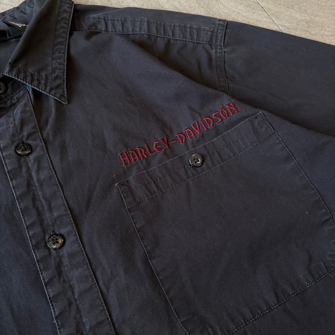 할리데이비슨 정푼 블랙 셔츠 상품이미지6