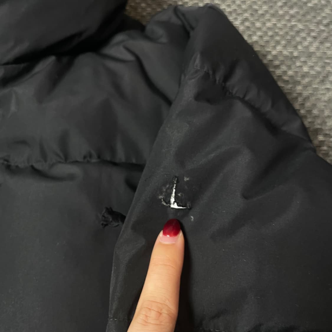 푸마 블랙 로고 패딩 160 상품이미지5