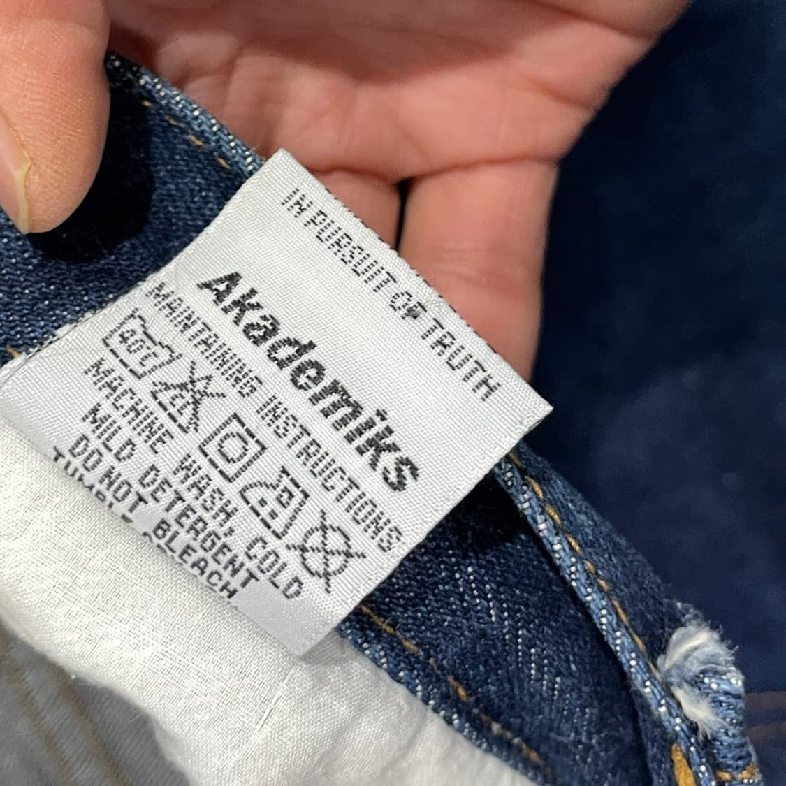 아카데믹스 올드스쿨 데님팬츠 상품이미지7