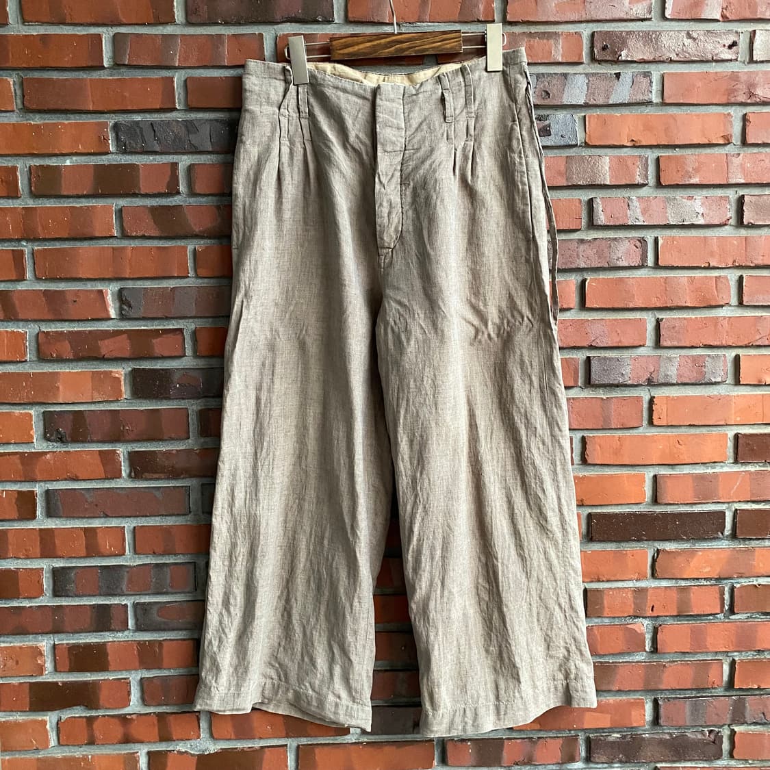 (M) old joe 리넨 와이드 팬츠 상품이미지1