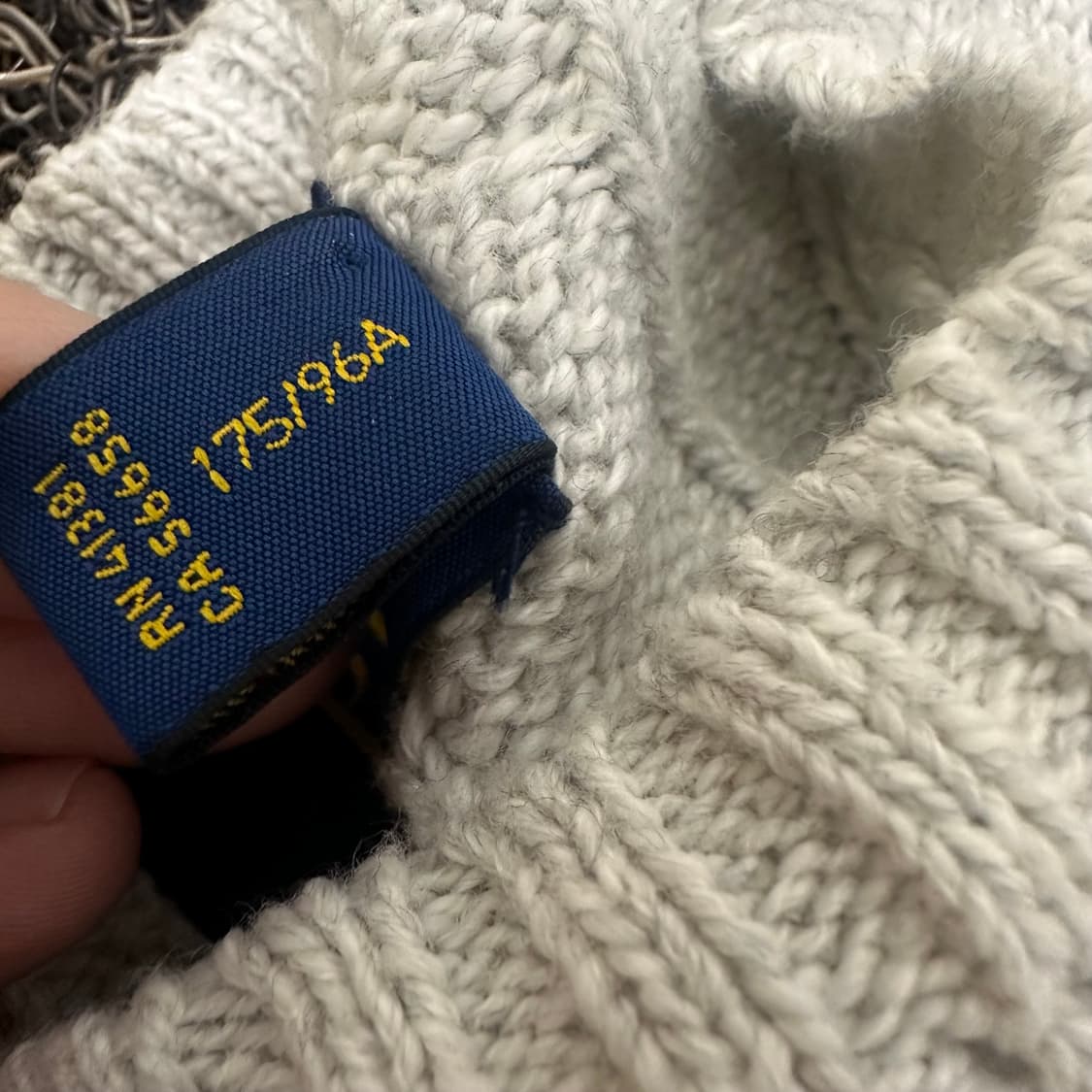 POLO 폴로 랄프로렌 케이블 꽈배기 니트 M 상품이미지4