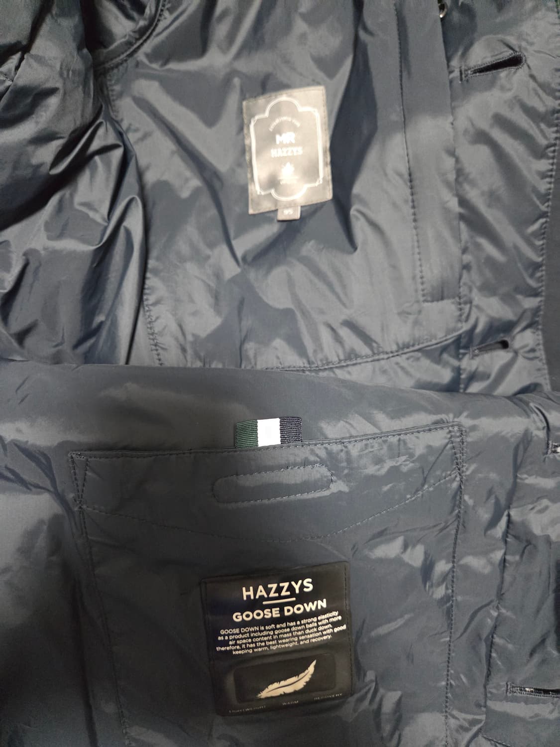 헤지스 구스다운 내피탈착 하프 코트 상품이미지10