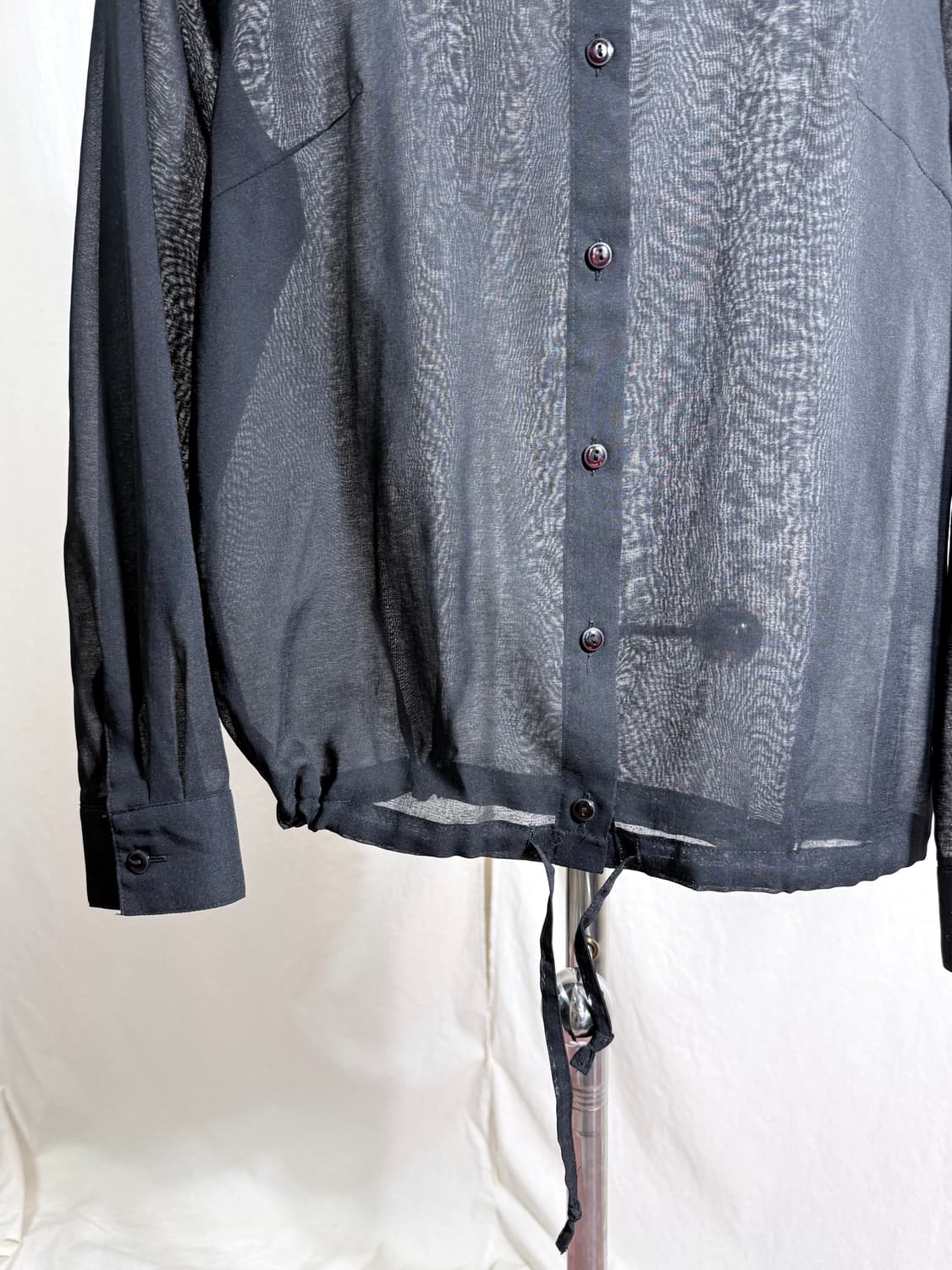 ETOFFER 시스루 스트링 셔츠 상품이미지6