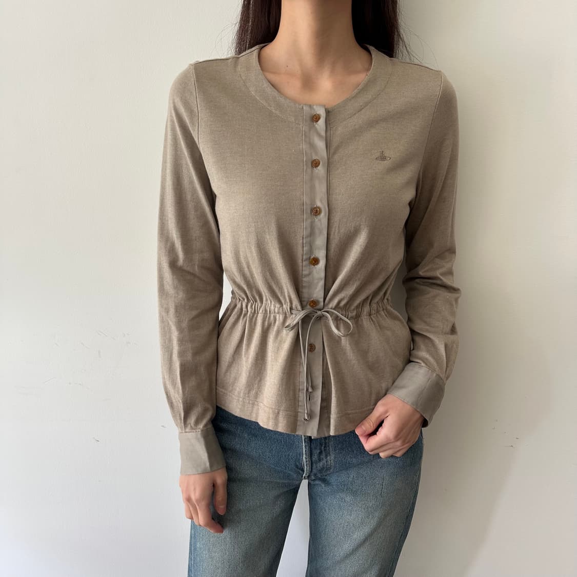 비비안웨스트우드 레드라벨 orb로고 가디건 상품이미지1