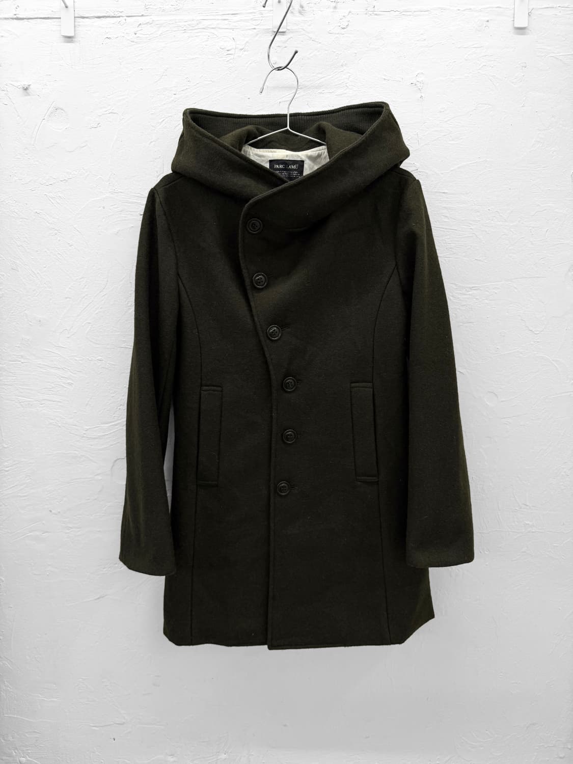 parc lamu 커브 버튼 울 코트 상품이미지1