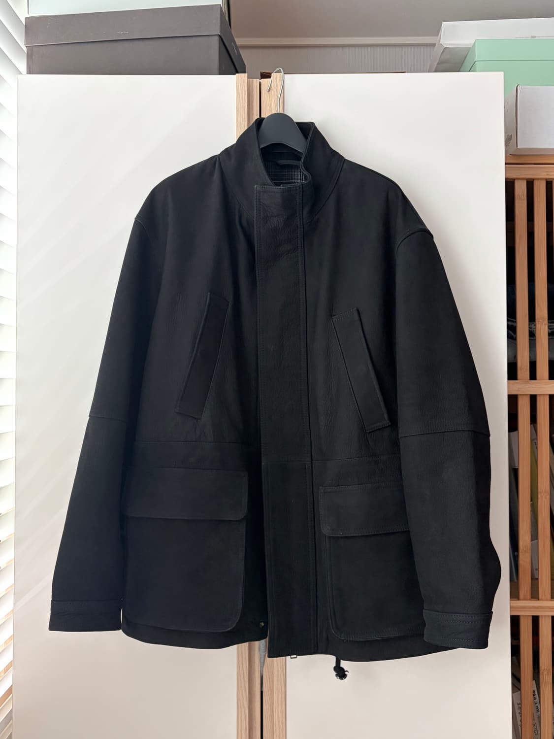 M) 자라 레더 카코트 상품이미지1