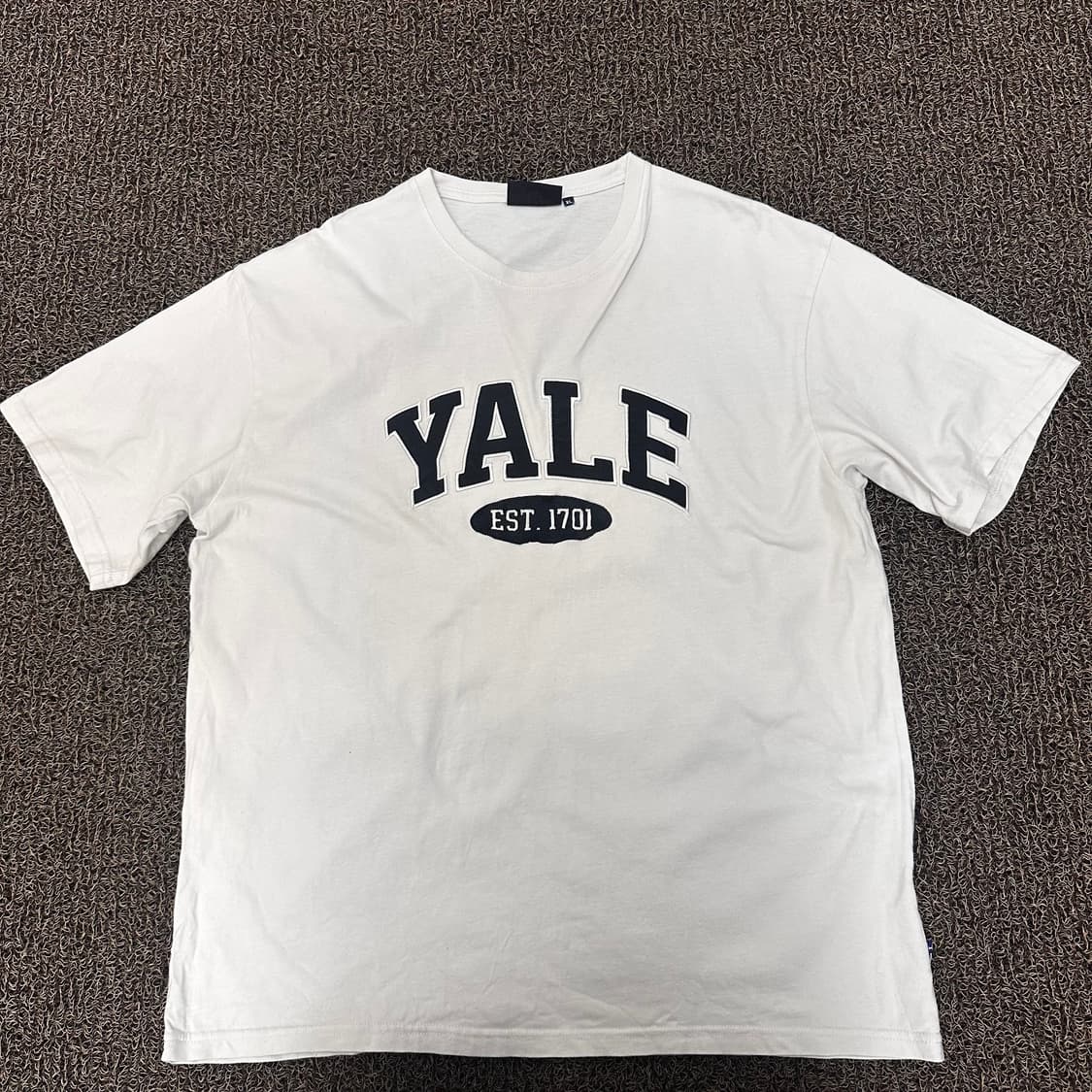 YALE 예일 반팔티셔츠 화이트 XL 상품이미지1