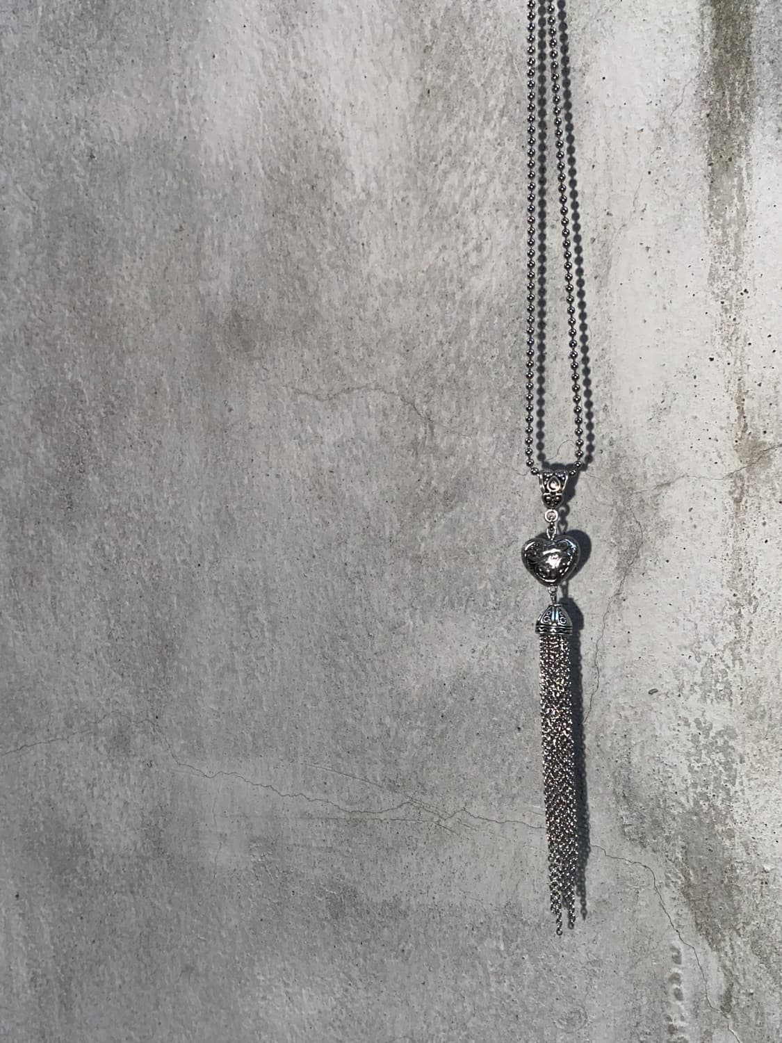 Antique Tassel Heart Necklace 상품이미지4