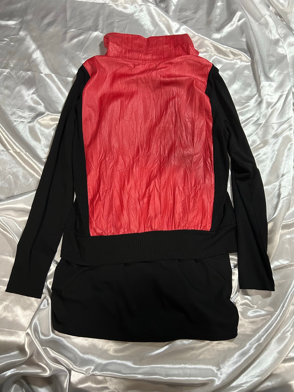 black&red layered zip-up 상품이미지4