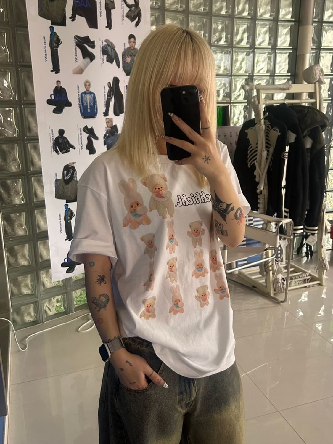 PRINT TEE 몬치치 프린트 티셔츠 상품이미지1