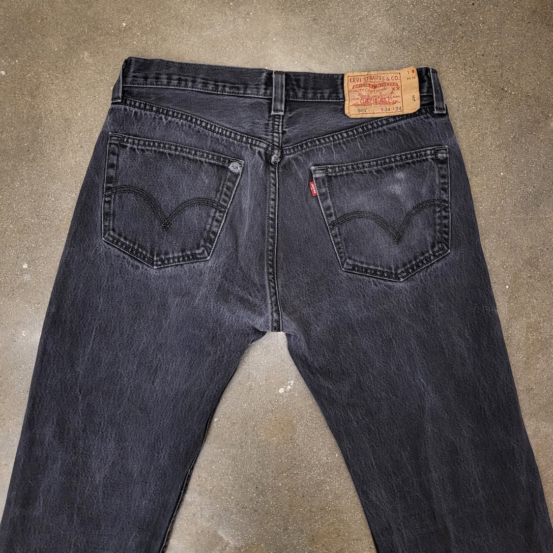 Levi's 오리지널 리바이스 501 블랙진 상품이미지7