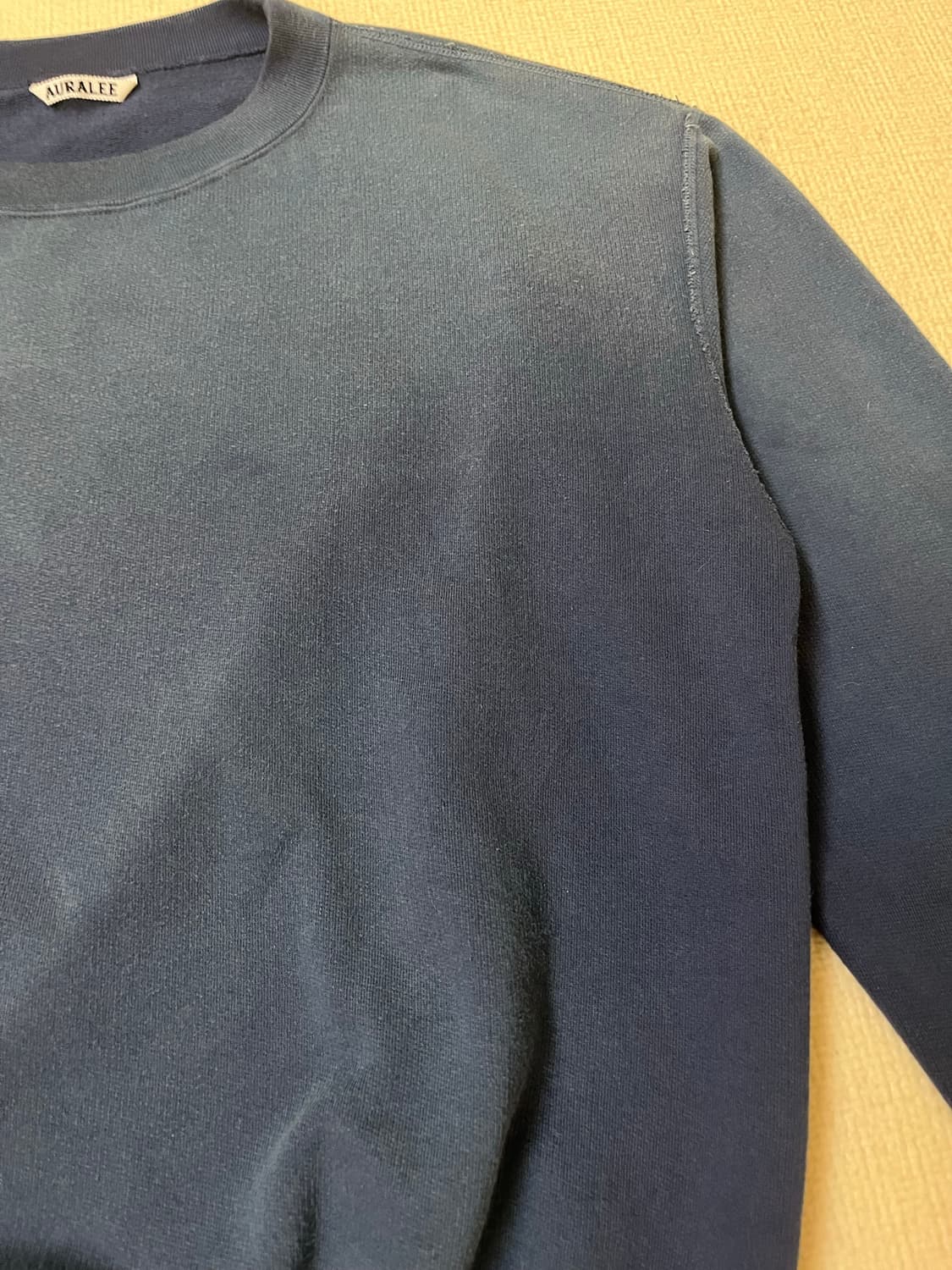 AURALEE FADED COTTON SWEAT SHIRTS 상품이미지5
