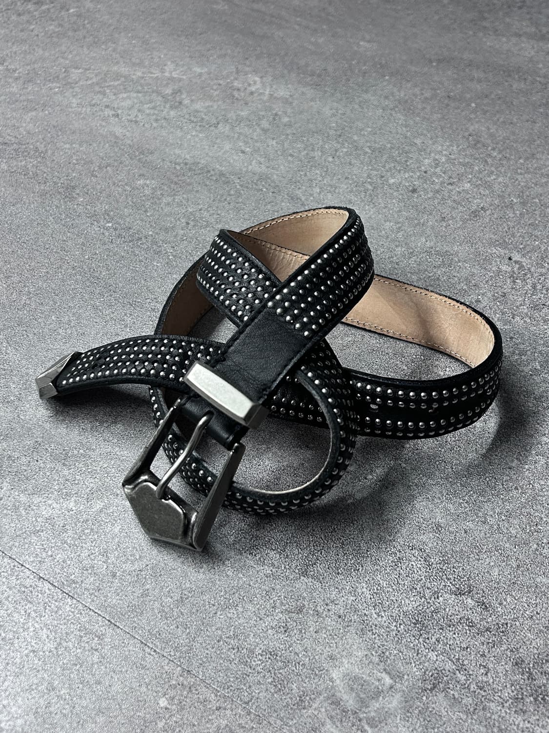 발망 12ss 웨스턴 스터드 레더 벨트 상품이미지1