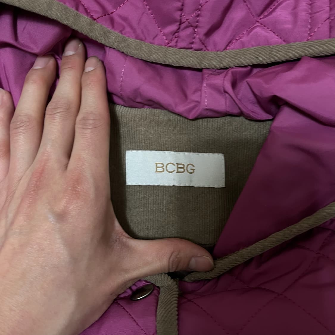 BCBG 비씨비지 여성 후드 퀼팅자켓 44-55 상품이미지4