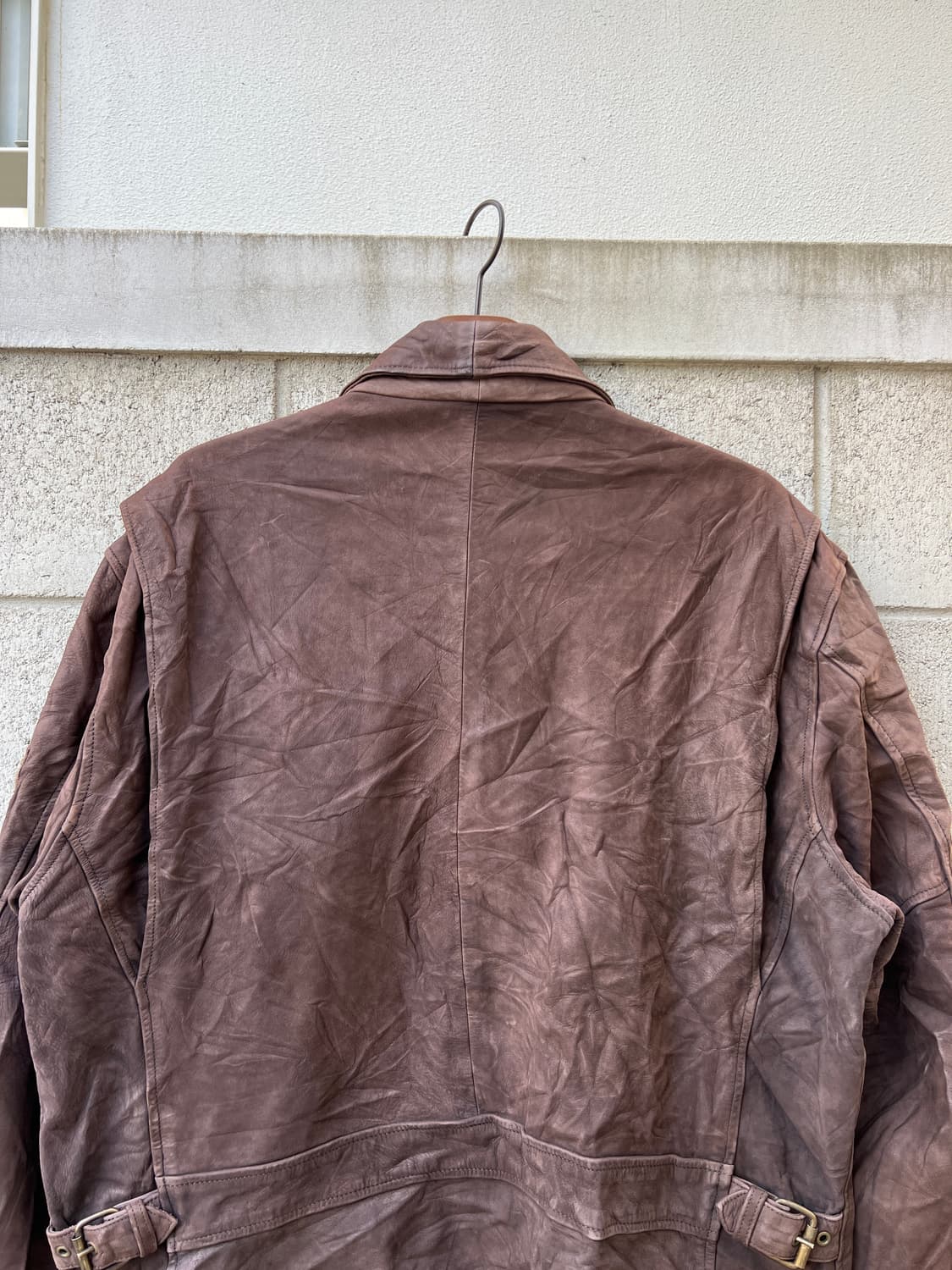 1980s ADIDAS LEATHER JACKET 80s아디다스가죽자켓 상품이미지9