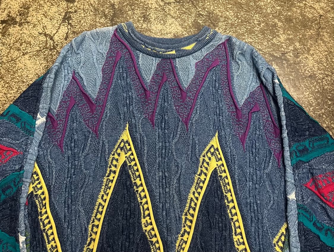 쿠지 패턴 니트 스웨터 상품이미지4