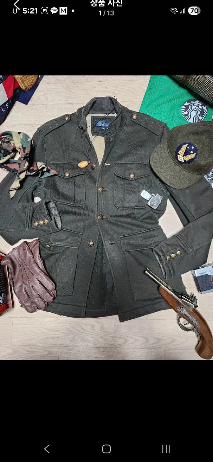 POLO RALPH LAUREN 금장 견장 헌팅 필드 초어 자켓 가디건 상품이미지1