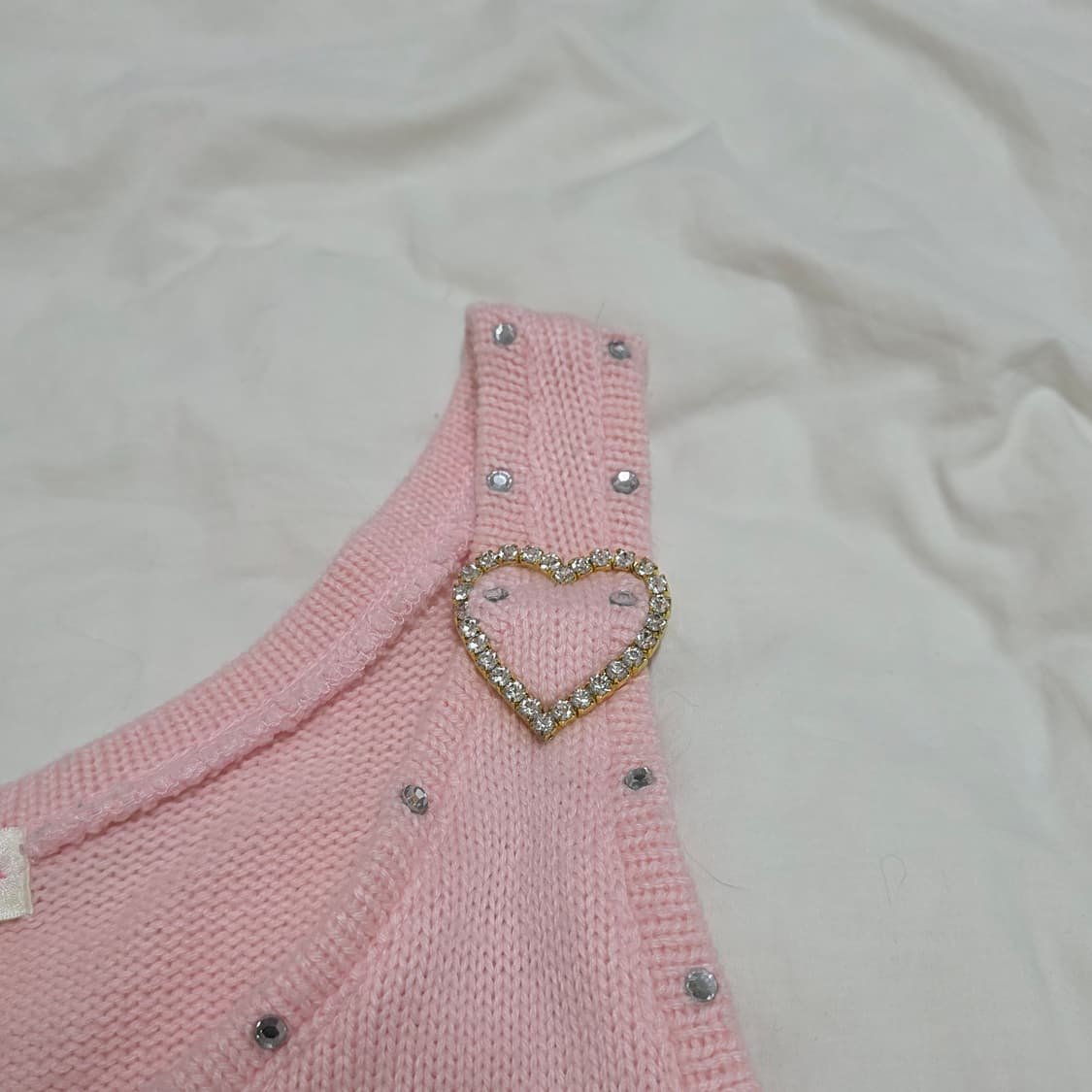 트랄라라 tralala 눈꽃 하트 큐빅 나시 딸기우유 히메갸루 상품이미지4