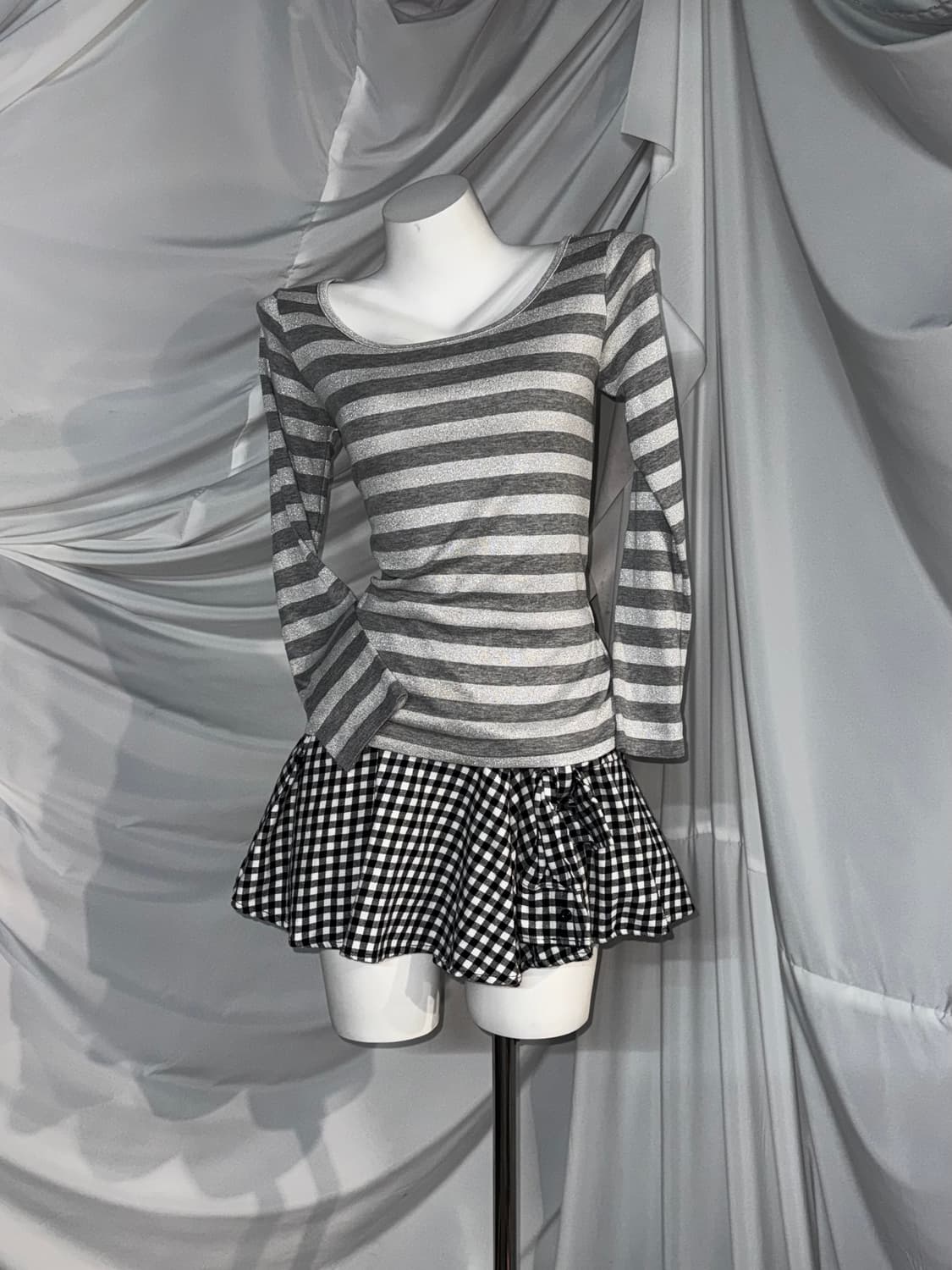 무채색 키치 데일리펑크 코디세트  상품이미지3