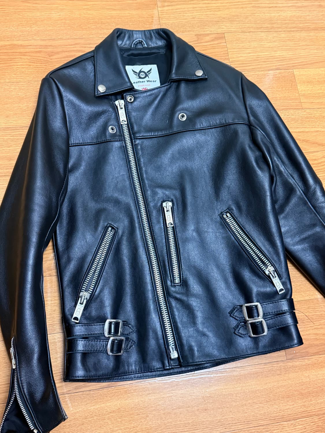 666 가죽 라이더 자켓 32 사이즈 상품이미지2