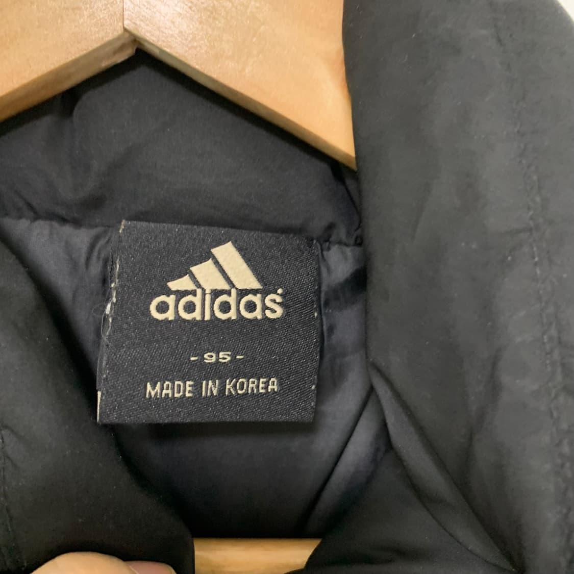 아디다스 빈티지 블랙 패딩 조끼 베스트 95 사이즈 남녀공용 상품이미지4